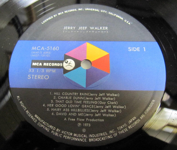 Jerry Jeff Walker - Jerry Jeff Walker (Vinyl, LP, Album, Stereo) Very Good Plus (VG+) / Good Plus (G+)