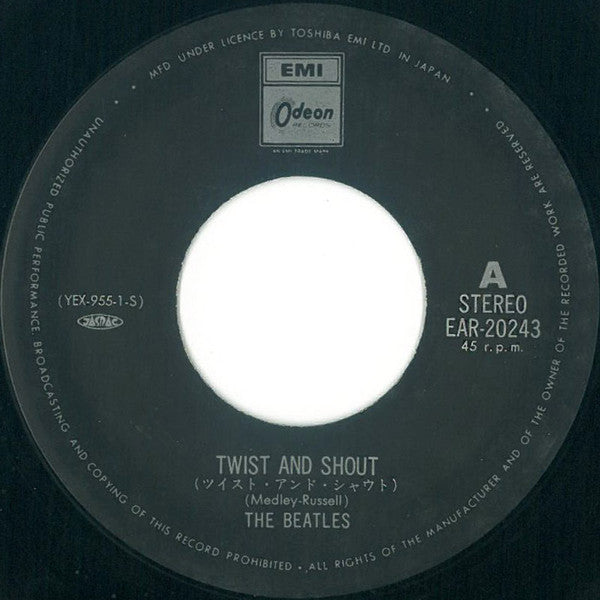 The Beatles - ツイスト・アンド・シャウト = Twist And Shout / ロール・オーヴァー・ベートーヴェン = Roll Over Beethoven (Vinyl, 7", 45 RPM, Reissue) Near Mint (NM or M-) / Near Mint (NM or M-)