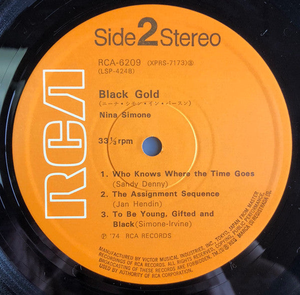 Nina Simone - Black Gold (Vinyl, LP, Album, Stereo) Near Mint (NM or M-) / Very Good Plus (VG+)