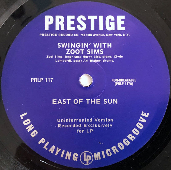 Zoot Sims - Swingin' With Zoot Sims (Vinyl, LP, 10", Reissue) Very Good Plus (VG+) / Near Mint (NM or M-)