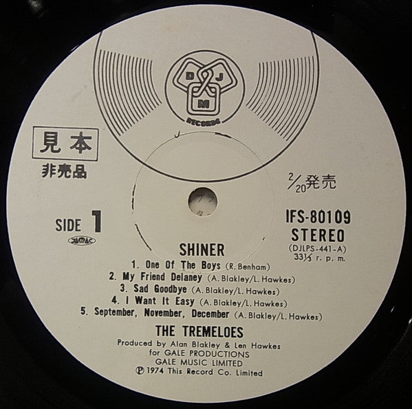 The Tremeloes - Shiner (Vinyl, LP, Album, Promo) Near Mint (NM or M-) / Very Good Plus (VG+)