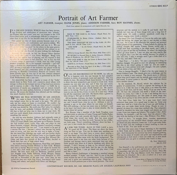 Art Farmer - Portrait Of Art Farmer (Vinyl, LP, Album, Reissue, Ste...