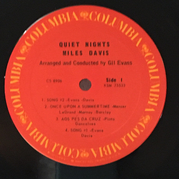 Miles Davis - Quiet Nights (Vinyl, LP, Album, Reissue, Stereo) Good Plus (G+) / Very Good (VG)
