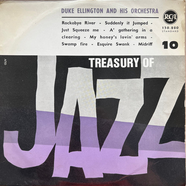 Duke Ellington And His Orchestra - Treasury of jazz n°10 (Vinyl, LP, 10", Compilation, Mono) Very Good (VG) / Good Plus (G+)