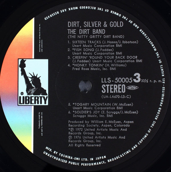 Nitty Gritty Dirt Band - Dirt, Silver & Gold = ダート・シルヴァー・アンド・ゴールド (3xVinyl, LP, Album, Compilation, Stereo) Very Good (VG) / Very Good Plus (VG+)