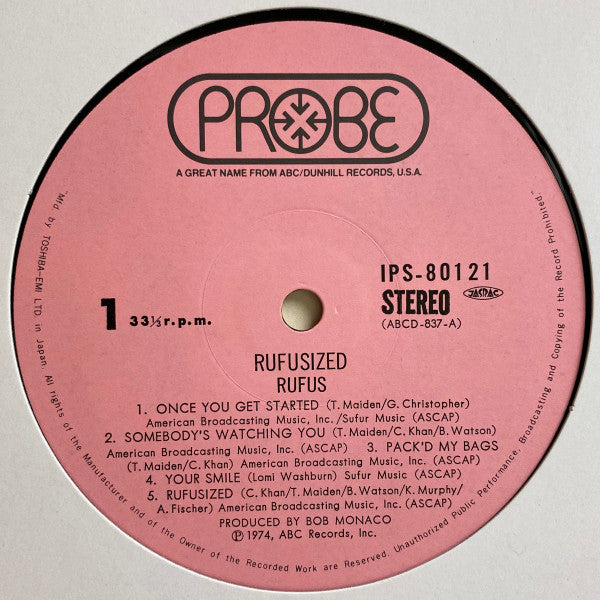 Rufus & Chaka Khan - Rufusized (Vinyl, LP, Album) Very Good (VG) / Good Plus (G+)