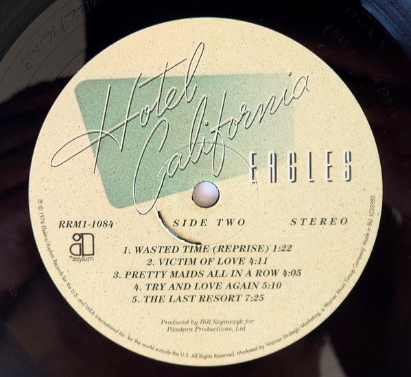 Eagles - Hotel California (Vinyl, LP, Album, Reissue, Stereo) Near Mint (NM or M-) / Near Mint (NM or M-)