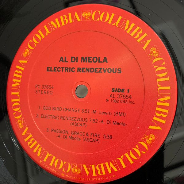 Al Di Meola - Electric Rendezvous (Vinyl, LP, Album) Very Good (VG) / Very Good Plus (VG+)