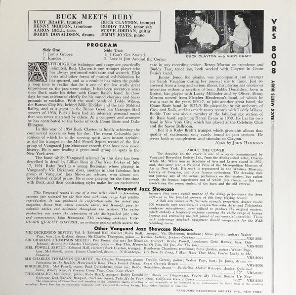 Buck Clayton - Buck Meets Ruby (Vinyl, LP, Limited Edition, Reissue, Mono) Very Good Plus (VG+) / Very Good Plus (VG+)