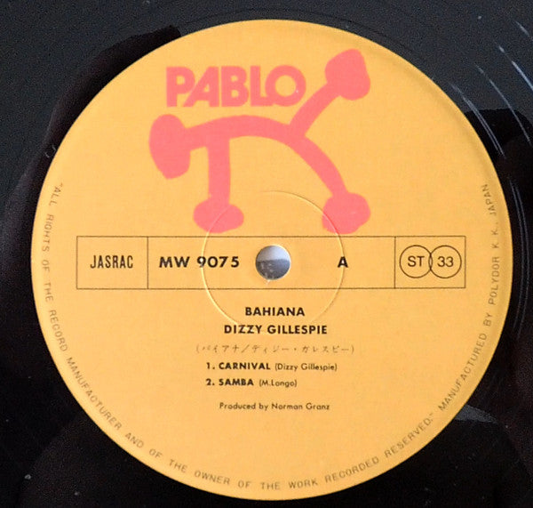 Dizzy Gillespie - Bahiana (2xVinyl, LP, Album) Very Good (VG) / Very Good (VG)