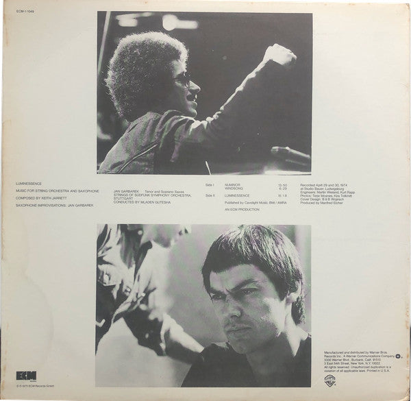 Keith Jarrett - Luminessence (Vinyl, LP, Album) Near Mint (NM or M-) / Very Good Plus (VG+)