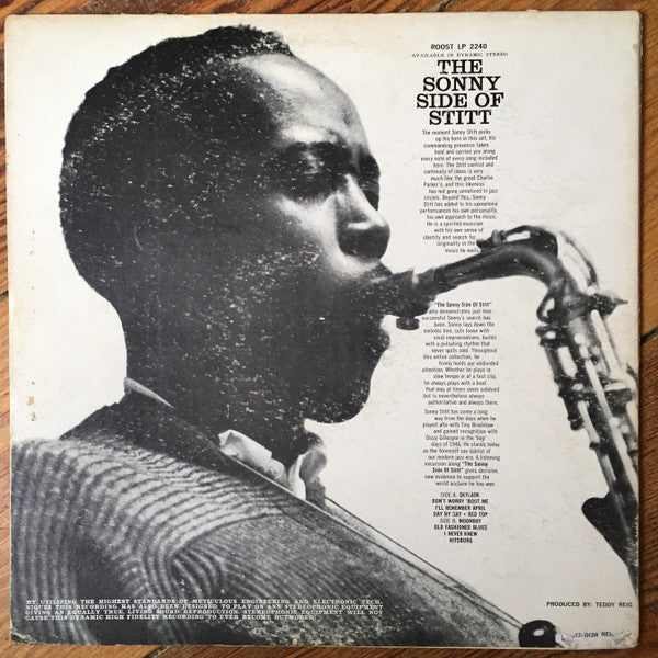 Sonny Stitt - The Sonny Side Of Stitt (Vinyl, LP, Album, Mono) Good Plus (G+) / Good Plus (G+)