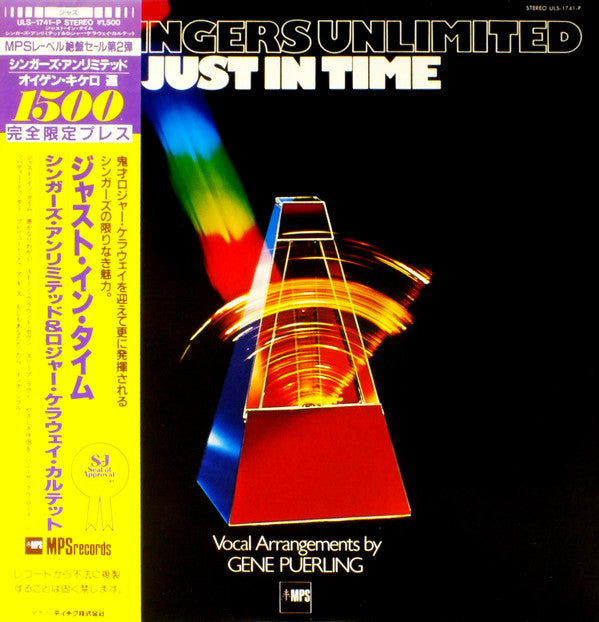 The Singers Unlimited - Just In Time (Vinyl, LP, Album, Limited Edition, Reissue, Stereo) Very Good Plus (VG+) / Very Good Plus (VG+)