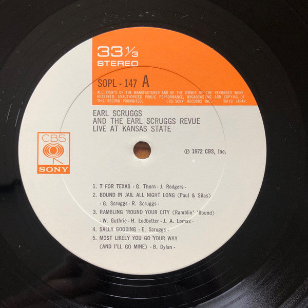 Earl Scruggs - Live At Kansas State (Vinyl, LP, Album) Very Good (VG) / Very Good (VG)
