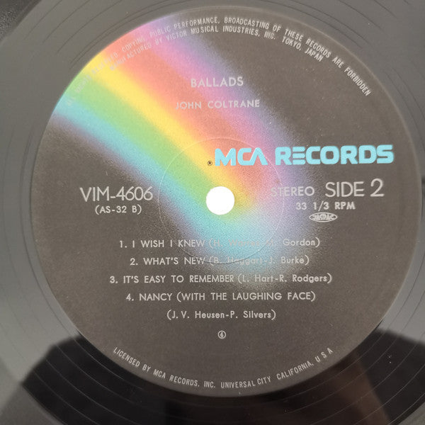 The John Coltrane Quartet - Ballads (Vinyl, LP, Album, Reissue, Ste...
