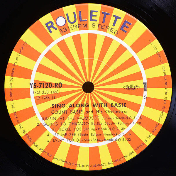 Joe Williams - Sing Along With Basie (Vinyl, LP, Album, Reissue, Stereo) Very Good Plus (VG+) / Very Good Plus (VG+)