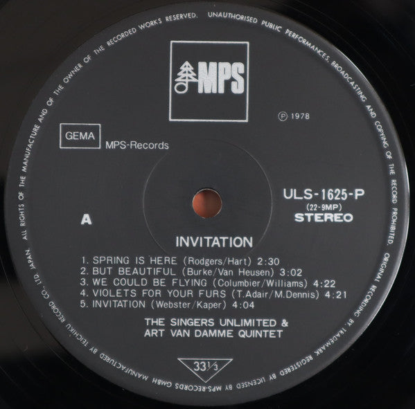 Art Van Damme - Invitation (Vinyl, LP, Album) Very Good Plus (VG+) / Very Good (VG)