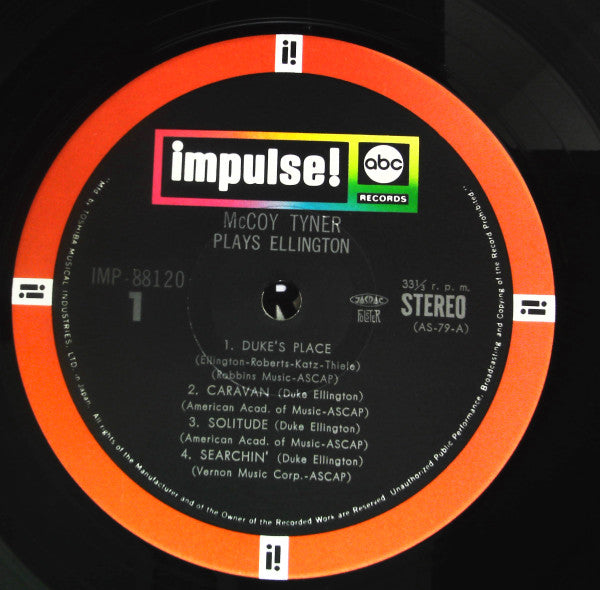 McCoy Tyner - McCoy Tyner Plays Ellington (Vinyl, LP, Album, Reissue, Stereo) Very Good Plus (VG+) / Good Plus (G+)