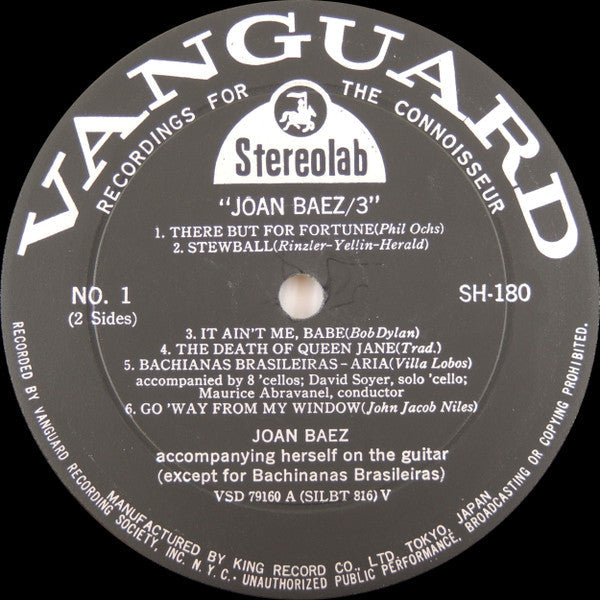 Joan Baez - Joan Baez/3 (Vinyl, LP, Album) Very Good (VG) / Very Good Plus (VG+)