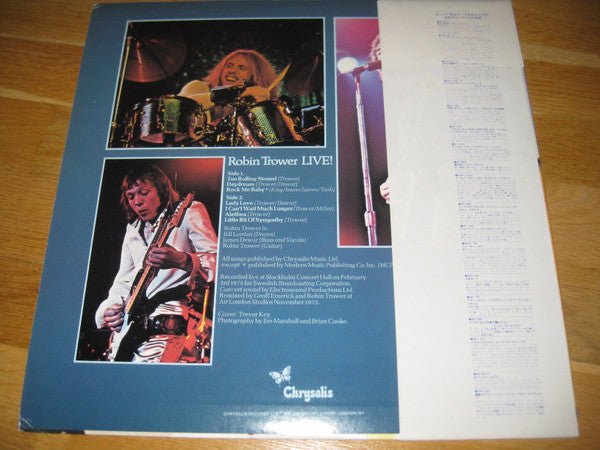 Robin Trower - Robin Trower Live! (Vinyl, LP, Album, Limited Edition) Very Good Plus (VG+) / Very Good Plus (VG+)