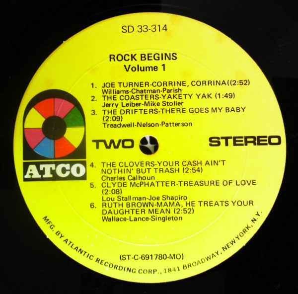 Various - Rock Begins Volume 1 (Vinyl, LP, Compilation) Good Plus (G+) / Good Plus (G+)