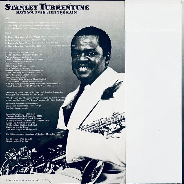Stanley Turrentine - Have You Ever Seen The Rain (Vinyl, LP, Album) Good Plus (G+) / Good Plus (G+)