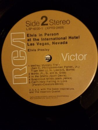 Elvis Presley - From Memphis To Vegas / From Vegas To Memphis (2xVinyl, LP, Album, Reissue, Stereo) Very Good (VG) / Good Plus (G+)