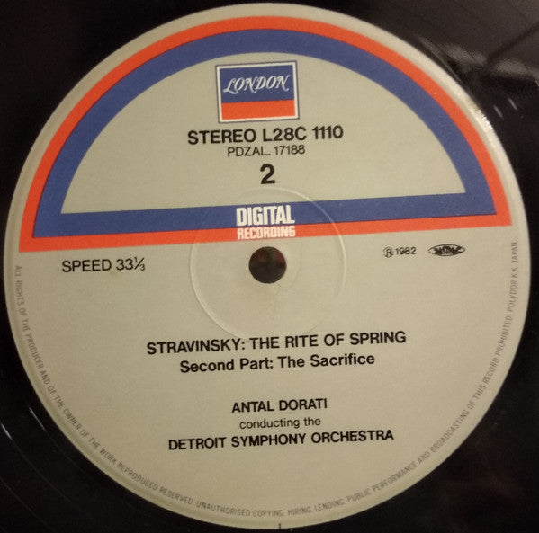 Antal Dorati - The Rite Of Spring (Vinyl, LP, Album, Stereo) Very Good Plus (VG+) / Very Good Plus (VG+)