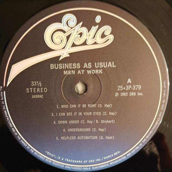 Men At Work - Business As Usual (Vinyl, LP, Album)