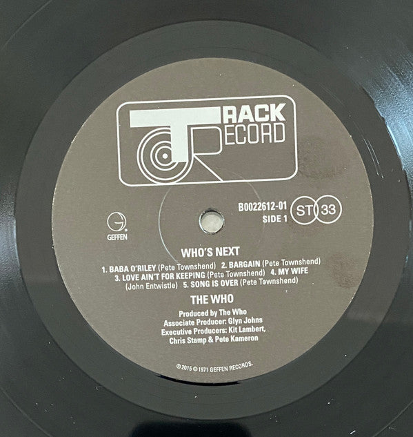 The Who - Who's Next (Vinyl, LP, Album, Reissue, Remastered, Repress) Very Good (VG) / Very Good Plus (VG+)