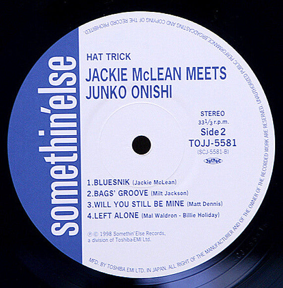 Jackie McLean - Hat Trick (Vinyl, LP, Album, Stereo) Near Mint (NM or M-) / Near Mint (NM or M-)