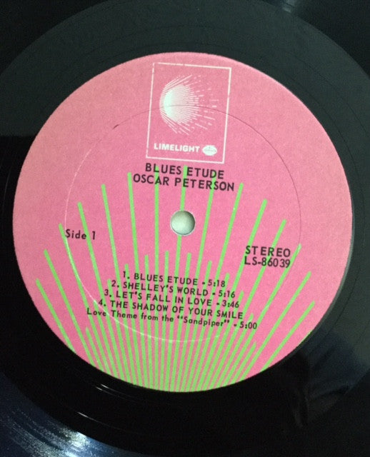 Oscar Peterson - Blues Etude (Vinyl, LP, Album, Repress, Stereo)