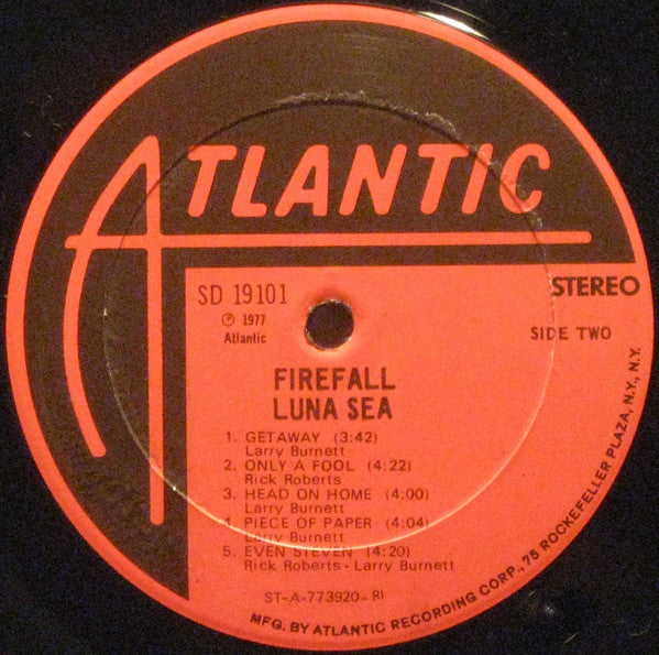 Firefall - Luna Sea (Vinyl, LP, Album) Very Good (VG) / Very Good (VG)