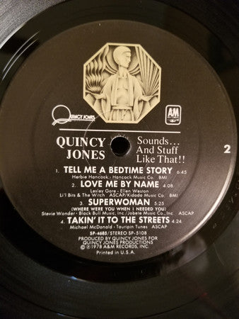 Quincy Jones - Sounds ... And Stuff Like That!! (Vinyl, LP, Album) Good Plus (G+) / Very Good (VG)
