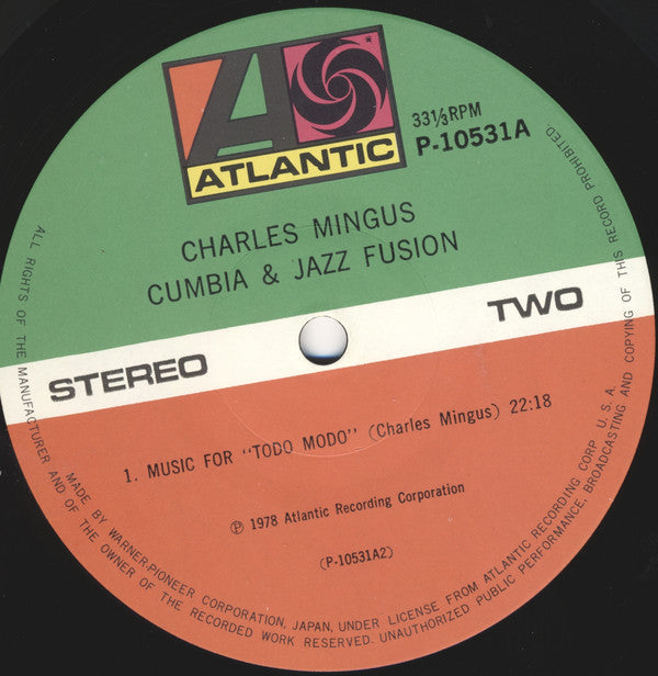 Charles Mingus - Cumbia & Jazz Fusion (Vinyl, LP, Album) Very Good Plus (VG+) / Very Good Plus (VG+)