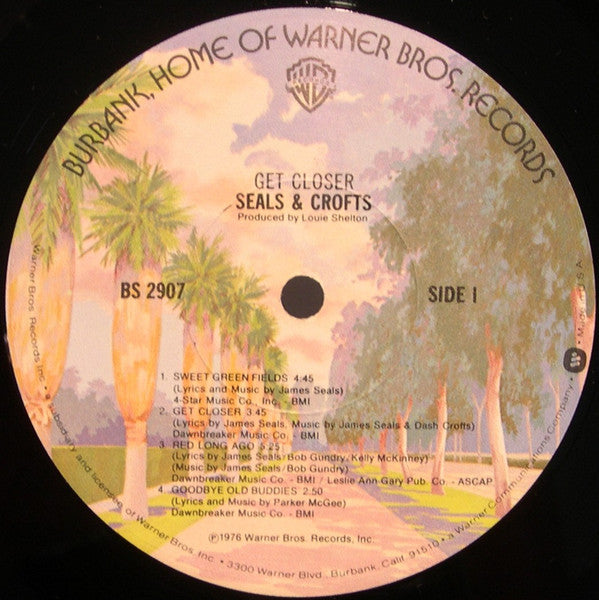 Seals & Crofts - Get Closer (Vinyl, LP, Album) Good Plus (G+) / Very Good (VG)