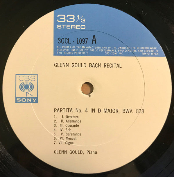 Johann Sebastian Bach - Bach Recital (Vinyl, LP, Compilation, Reissue)