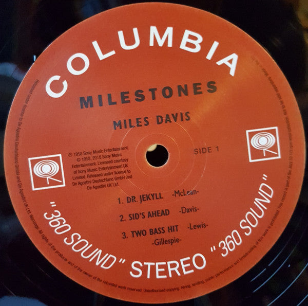 Miles Davis - Milestones (Vinyl, LP, Album, Reissue, Repress)