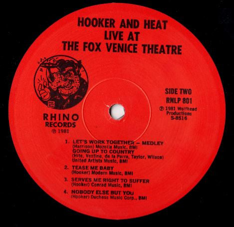 John Lee Hooker - Canned Heat & John Lee Hooker Recorded Live At The Fox Venice Theatre (Vinyl, LP, Album, Repress) Very Good Plus (VG+) / Very Good Plus (VG+)