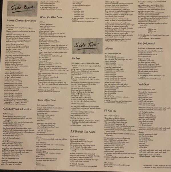 Cyndi Lauper - She's So Unusual (Vinyl, LP, Album, Reissue) Very Good Plus (VG+) / Very Good Plus (VG+)