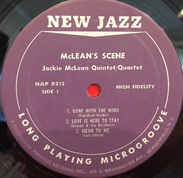 Jackie McLean - McLean's Scene (Vinyl, LP, Album, Reissue, Remastered, Mono) Near Mint (NM or M-) / Near Mint (NM or M-)