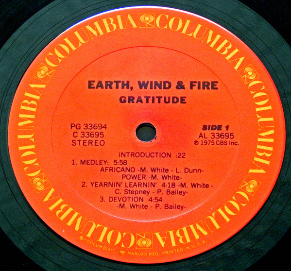 Earth, Wind & Fire - Gratitude (2xVinyl, LP, Album) Good Plus (G+) / Good Plus (G+)