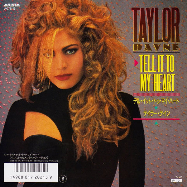 Taylor Dayne - Tell It To My Heart (Vinyl, 7") Near Mint (NM or M-) / Very Good Plus (VG+)