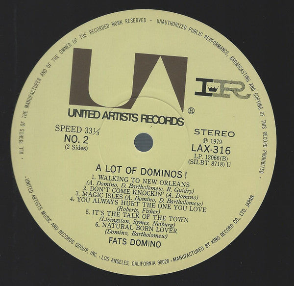 Fats Domino - ...A Lot Of Dominos! (Vinyl, LP, Album, Limited Edition, Reissue) Very Good Plus (VG+) / Very Good (VG)