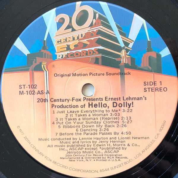 Barbra Streisand - Hello, Dolly! (Original Motion Picture Soundtrack Album) (Vinyl, LP, Album, Reissue) Very Good (VG) / Good Plus (G+)