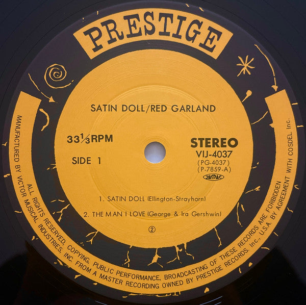 Red Garland - Satin Doll (Vinyl, LP, Stereo) Very Good Plus (VG+) / Very Good (VG)