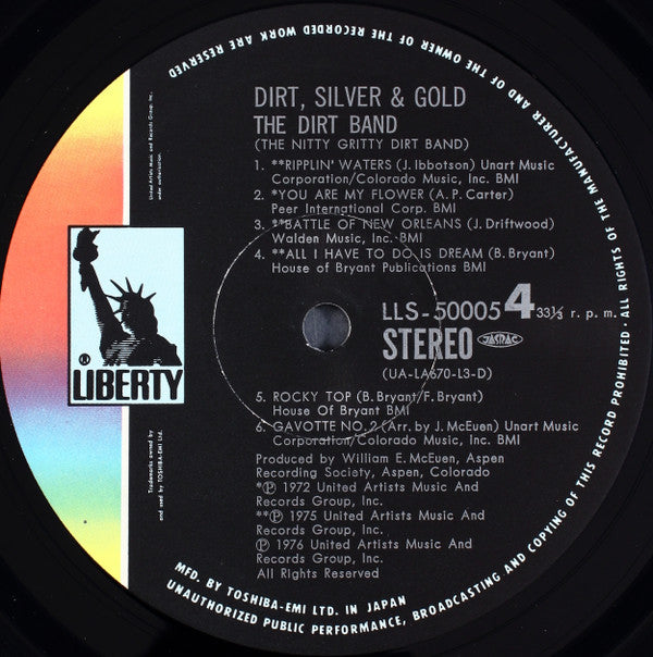 Nitty Gritty Dirt Band - Dirt, Silver & Gold = ダート・シルヴァー・アンド・ゴールド (3xVinyl, LP, Album, Compilation, Stereo) Very Good (VG) / Very Good Plus (VG+)