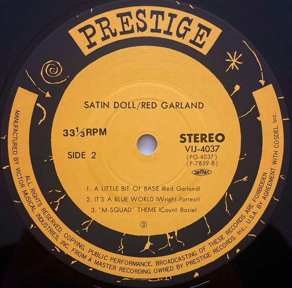 Red Garland - Satin Doll (Vinyl, LP, Stereo) Very Good Plus (VG+) / Very Good (VG)