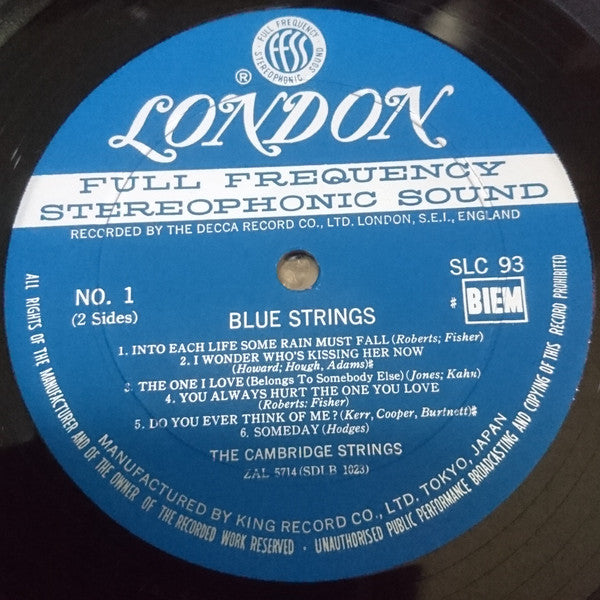 The Cambridge Strings - 真夜中のブルー・ストリングス - Blue Strings (Vinyl, LP, A...