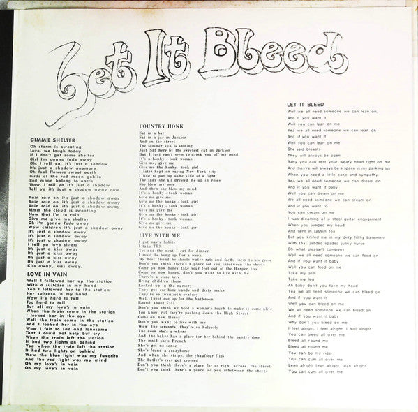 The Rolling Stones - Let It Bleed (Vinyl, LP, Album) Very Good Plus (VG+) / Very Good Plus (VG+)